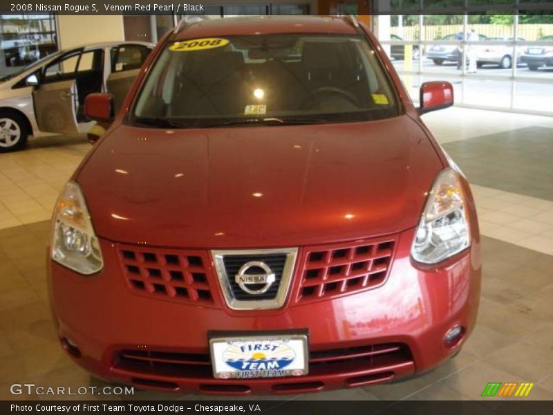 Venom Red Pearl / Black 2008 Nissan Rogue S