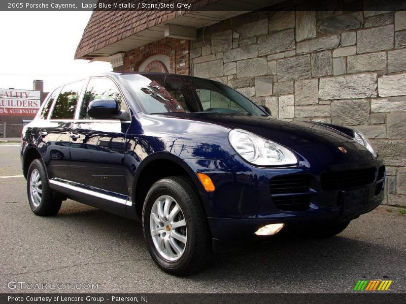Lapis Blue Metallic / Stone/Steel Grey 2005 Porsche Cayenne