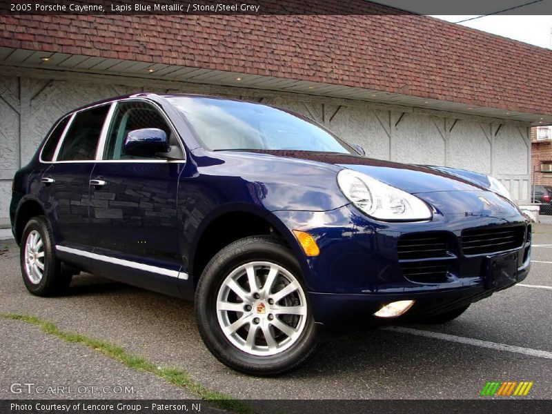 Lapis Blue Metallic / Stone/Steel Grey 2005 Porsche Cayenne