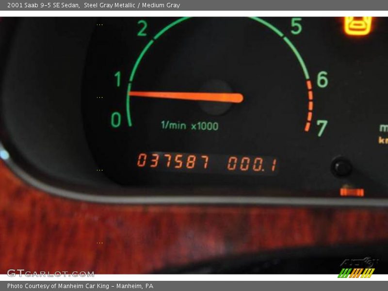 Steel Gray Metallic / Medium Gray 2001 Saab 9-5 SE Sedan