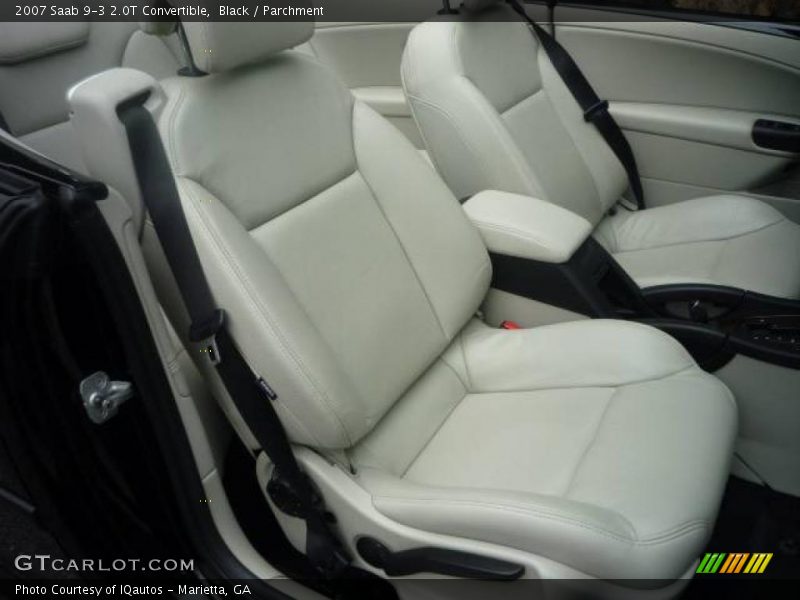 Black / Parchment 2007 Saab 9-3 2.0T Convertible