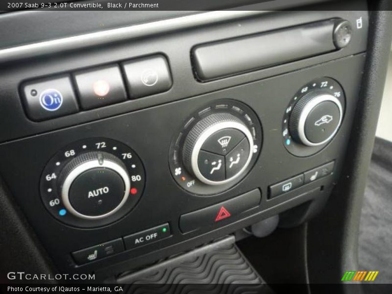 Black / Parchment 2007 Saab 9-3 2.0T Convertible