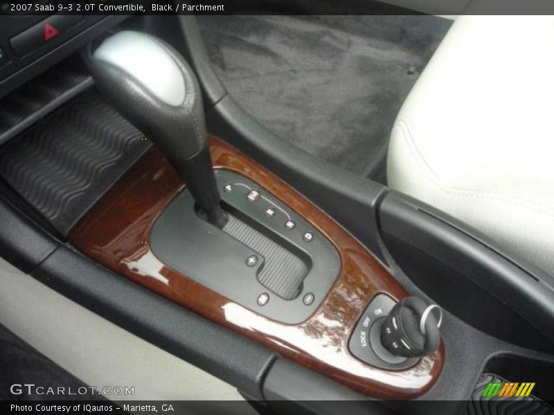 Black / Parchment 2007 Saab 9-3 2.0T Convertible