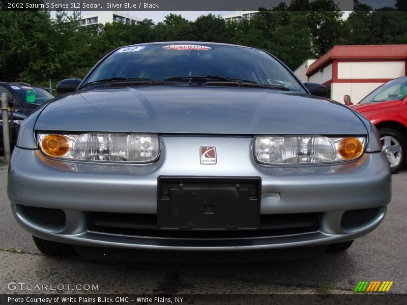 Silver Blue / Black 2002 Saturn S Series SL2 Sedan