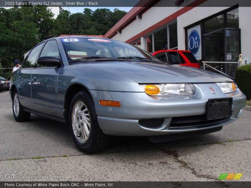 Silver Blue / Black 2002 Saturn S Series SL2 Sedan