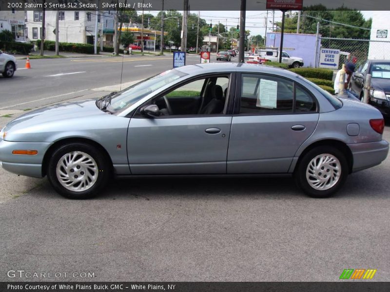 Silver Blue / Black 2002 Saturn S Series SL2 Sedan