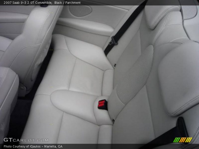 Black / Parchment 2007 Saab 9-3 2.0T Convertible