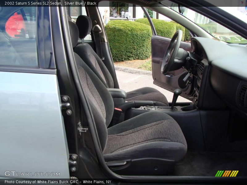 Silver Blue / Black 2002 Saturn S Series SL2 Sedan