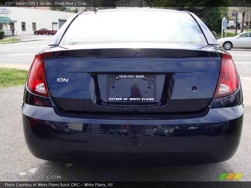 Deep Blue / Gray 2007 Saturn ION 2 Sedan
