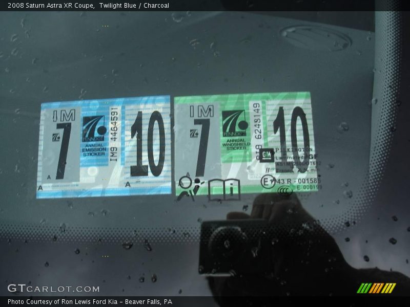 Twilight Blue / Charcoal 2008 Saturn Astra XR Coupe