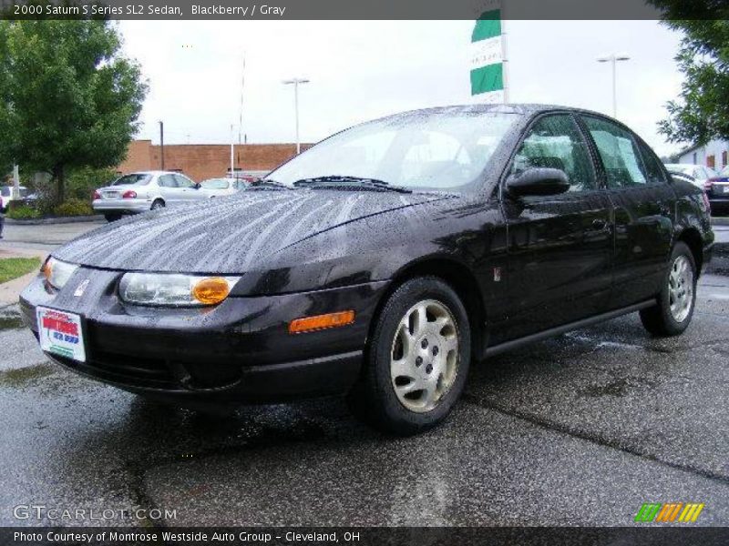 Blackberry / Gray 2000 Saturn S Series SL2 Sedan