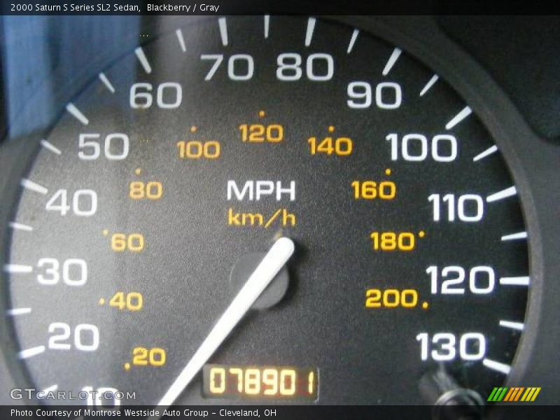 Blackberry / Gray 2000 Saturn S Series SL2 Sedan