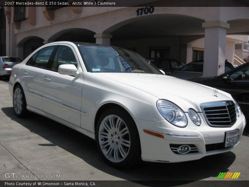 Arctic White / Cashmere 2007 Mercedes-Benz E 350 Sedan