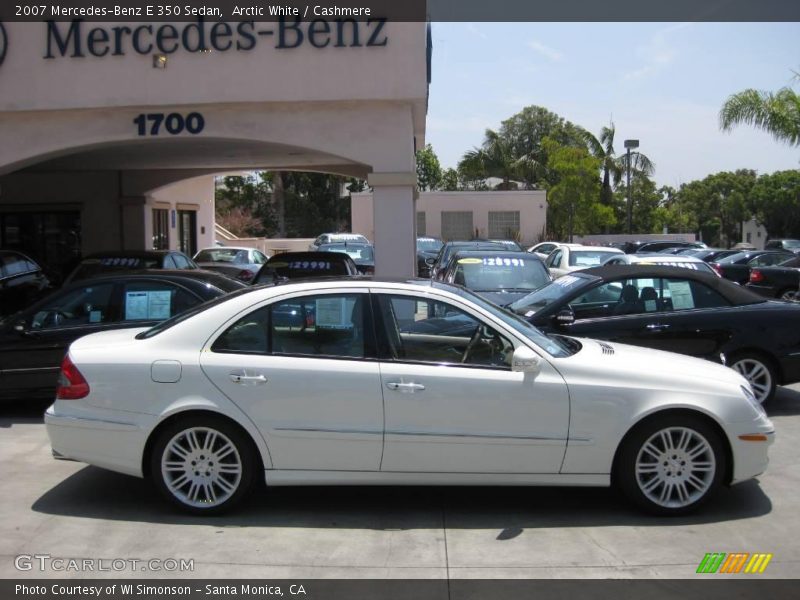 Arctic White / Cashmere 2007 Mercedes-Benz E 350 Sedan