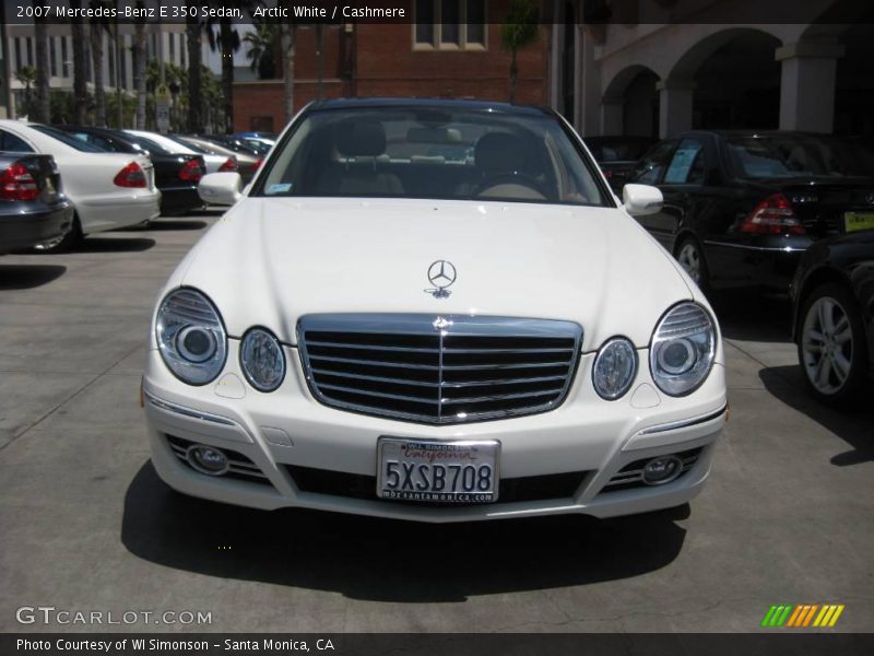 Arctic White / Cashmere 2007 Mercedes-Benz E 350 Sedan