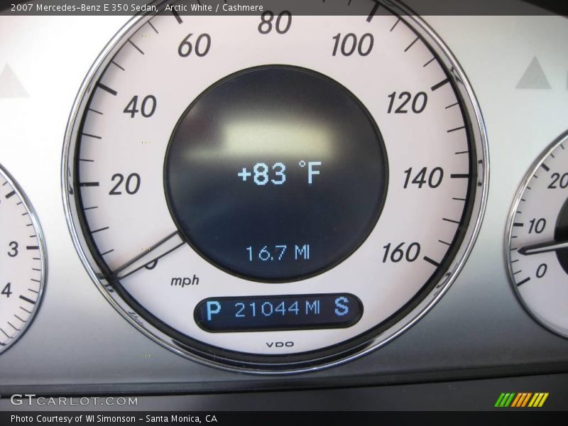 Arctic White / Cashmere 2007 Mercedes-Benz E 350 Sedan