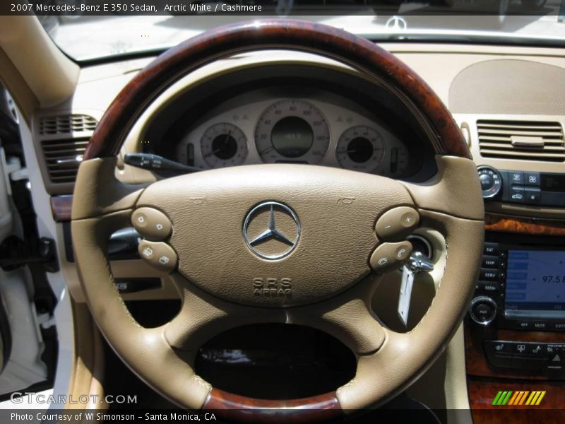 Arctic White / Cashmere 2007 Mercedes-Benz E 350 Sedan