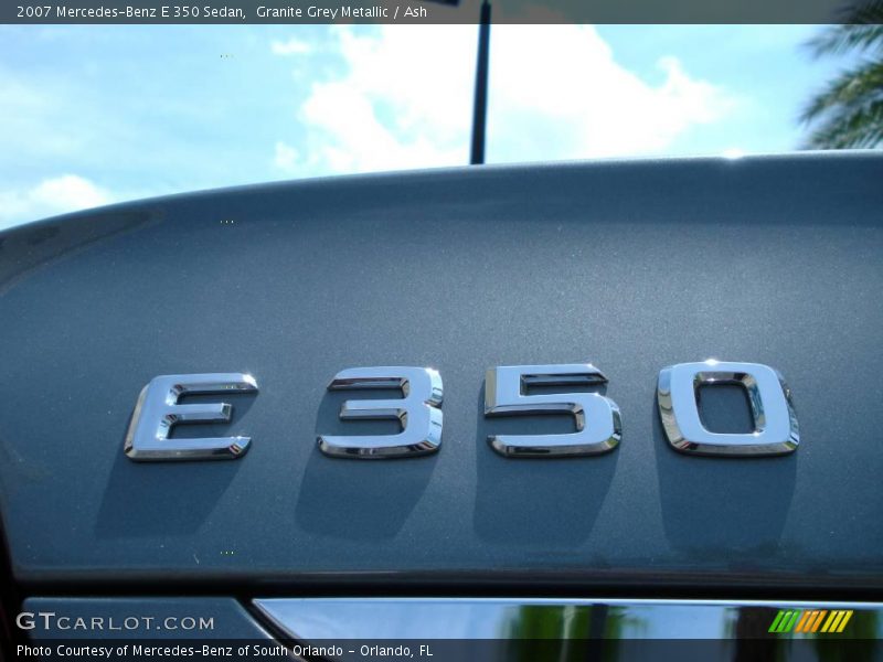 Granite Grey Metallic / Ash 2007 Mercedes-Benz E 350 Sedan