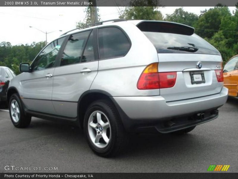 Titanium Silver Metallic / Black 2003 BMW X5 3.0i
