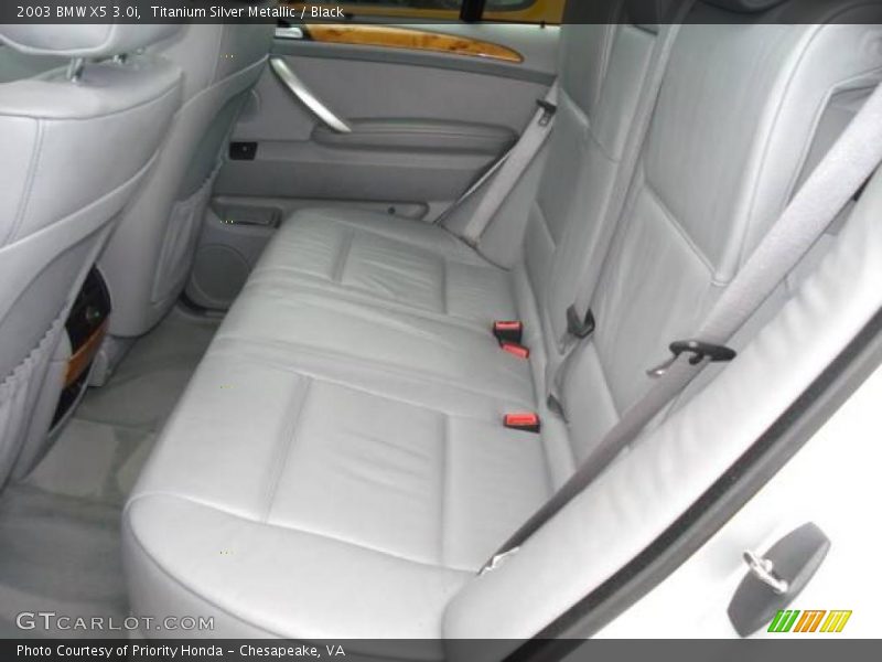 Titanium Silver Metallic / Black 2003 BMW X5 3.0i