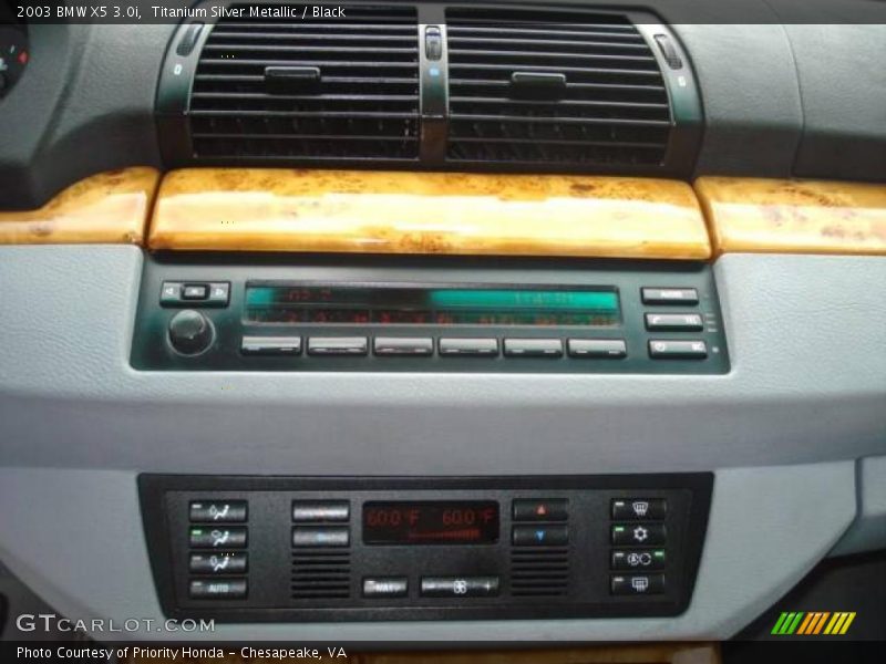 Titanium Silver Metallic / Black 2003 BMW X5 3.0i