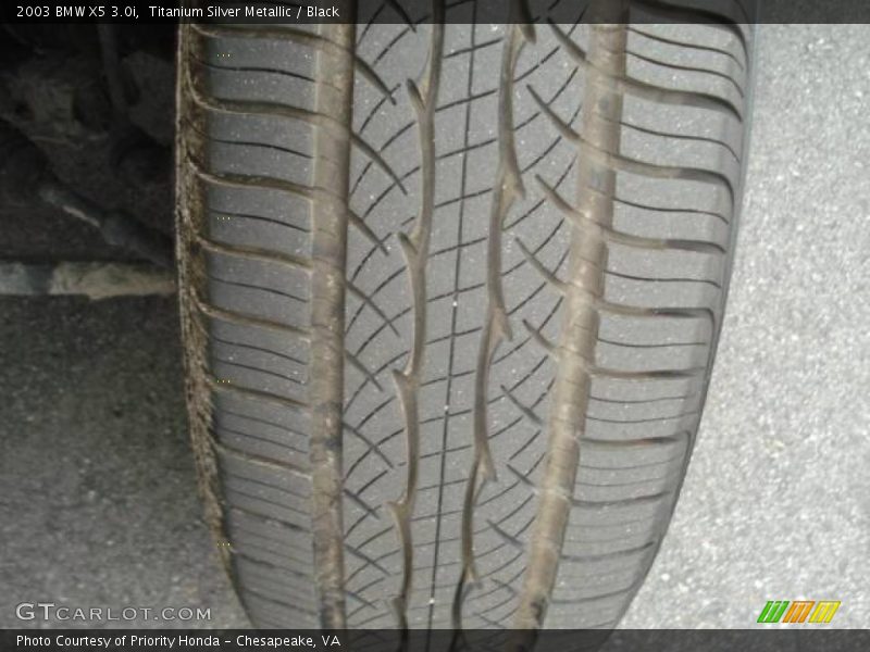 Titanium Silver Metallic / Black 2003 BMW X5 3.0i