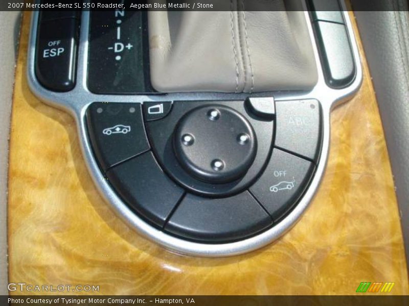 Aegean Blue Metallic / Stone 2007 Mercedes-Benz SL 550 Roadster