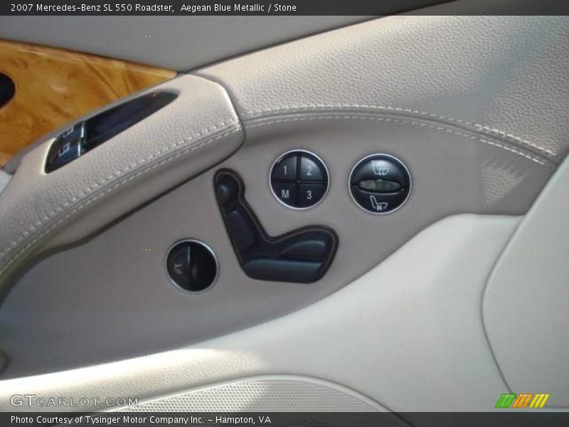 Aegean Blue Metallic / Stone 2007 Mercedes-Benz SL 550 Roadster