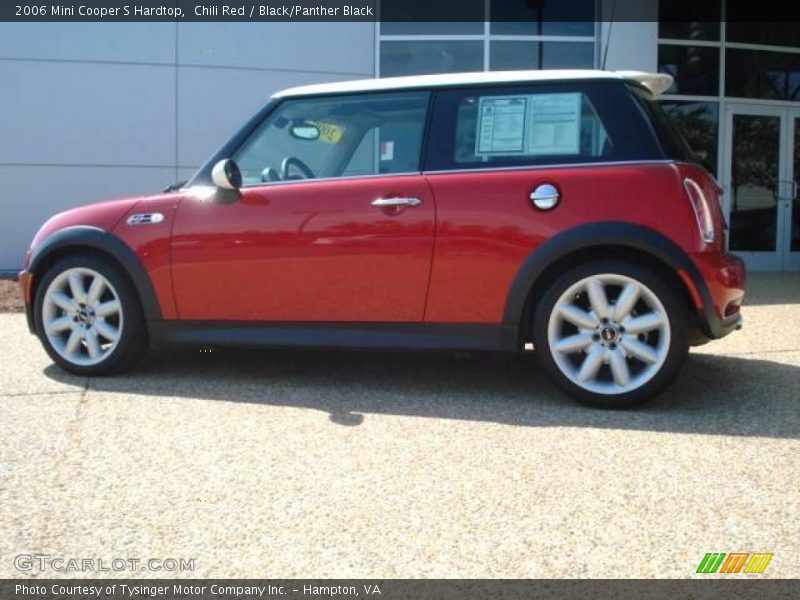 Chili Red / Black/Panther Black 2006 Mini Cooper S Hardtop