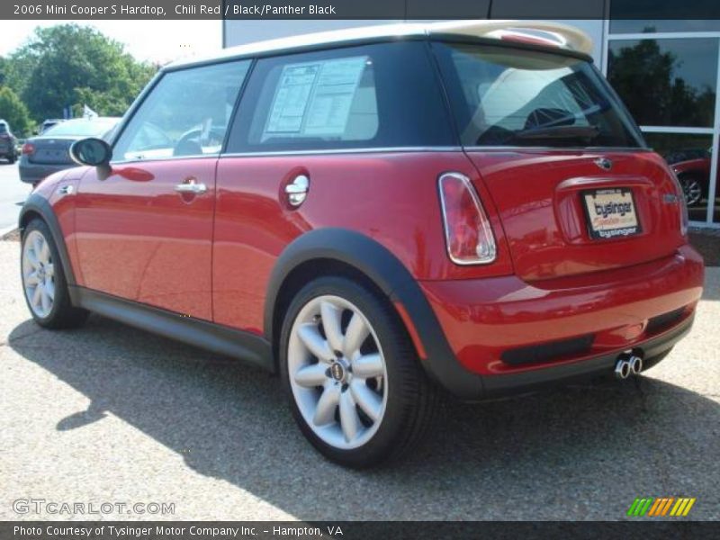 Chili Red / Black/Panther Black 2006 Mini Cooper S Hardtop