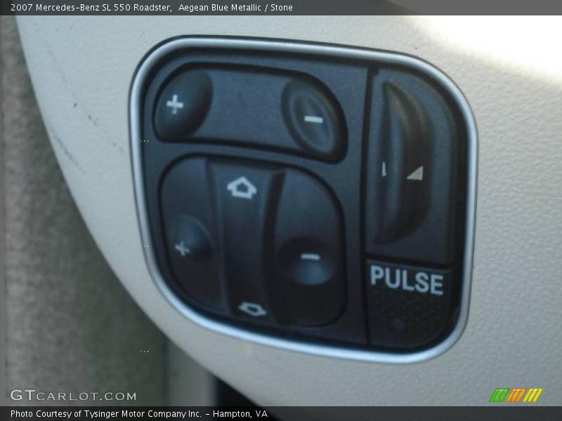 Aegean Blue Metallic / Stone 2007 Mercedes-Benz SL 550 Roadster