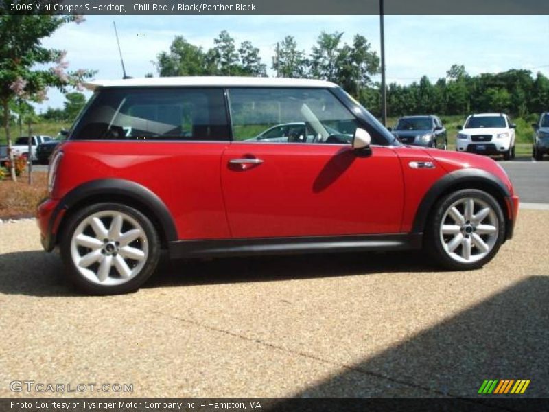 Chili Red / Black/Panther Black 2006 Mini Cooper S Hardtop