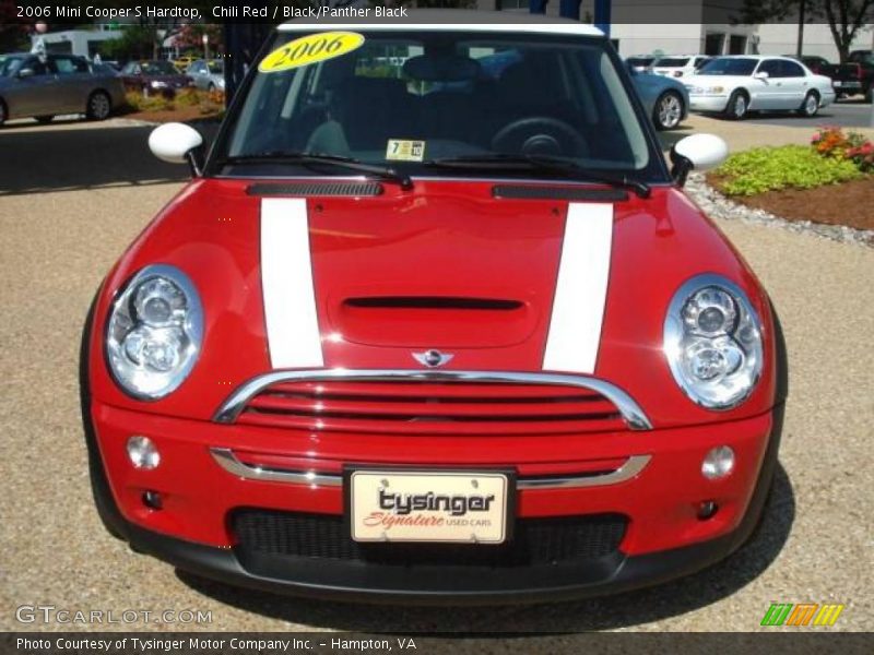 Chili Red / Black/Panther Black 2006 Mini Cooper S Hardtop
