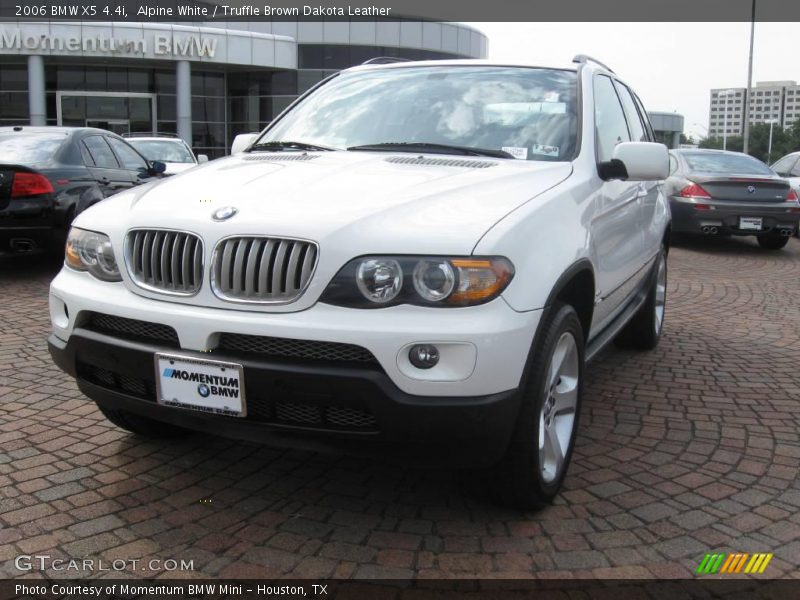 Alpine White / Truffle Brown Dakota Leather 2006 BMW X5 4.4i