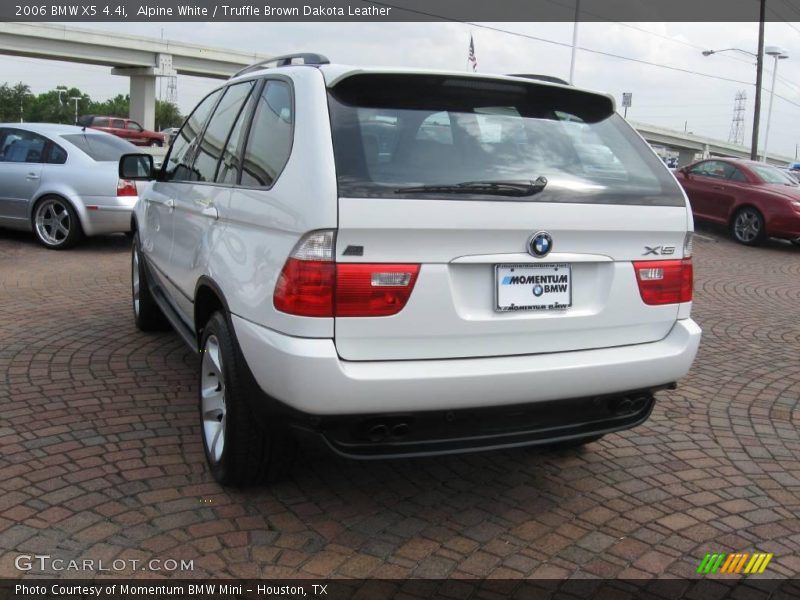 Alpine White / Truffle Brown Dakota Leather 2006 BMW X5 4.4i