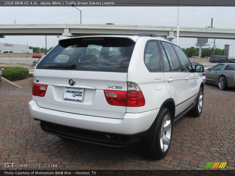 Alpine White / Truffle Brown Dakota Leather 2006 BMW X5 4.4i