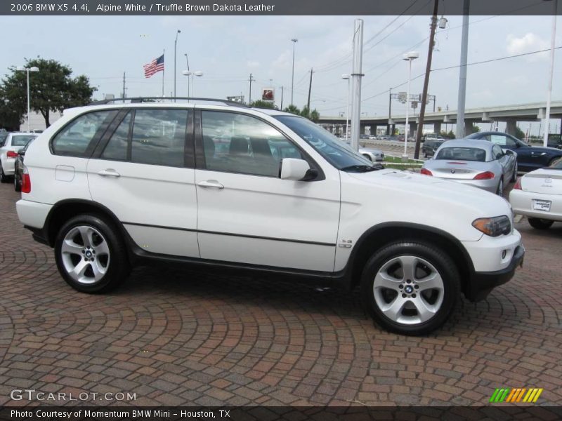 Alpine White / Truffle Brown Dakota Leather 2006 BMW X5 4.4i