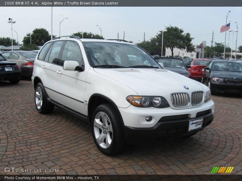 Alpine White / Truffle Brown Dakota Leather 2006 BMW X5 4.4i