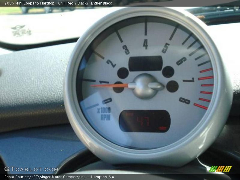 Chili Red / Black/Panther Black 2006 Mini Cooper S Hardtop