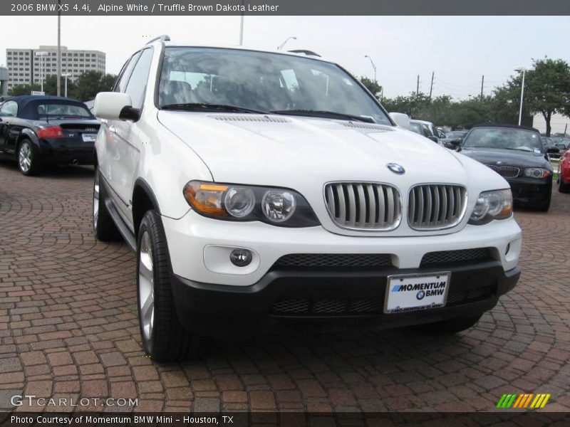 Alpine White / Truffle Brown Dakota Leather 2006 BMW X5 4.4i