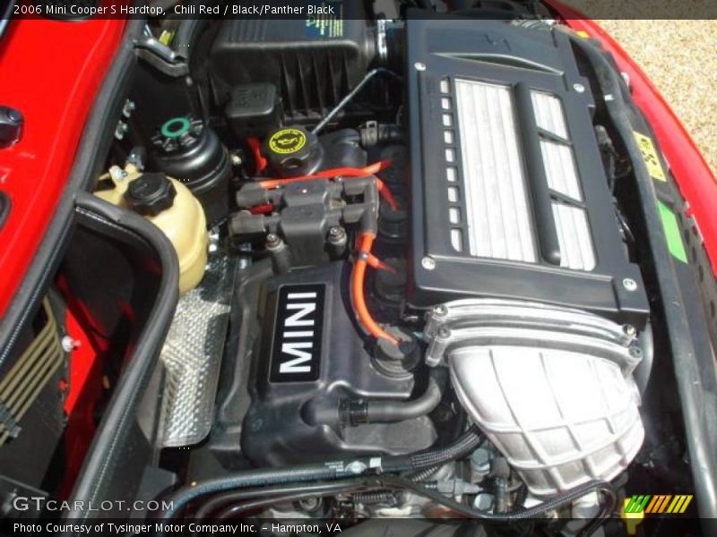 Chili Red / Black/Panther Black 2006 Mini Cooper S Hardtop