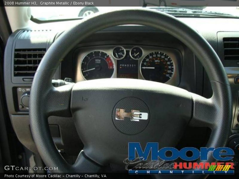 Graphite Metallic / Ebony Black 2008 Hummer H3