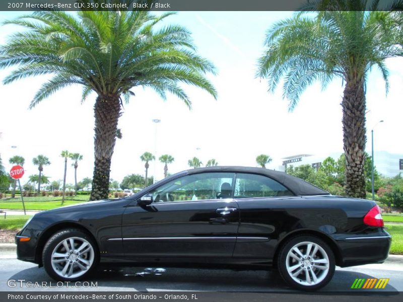 Black / Black 2007 Mercedes-Benz CLK 350 Cabriolet