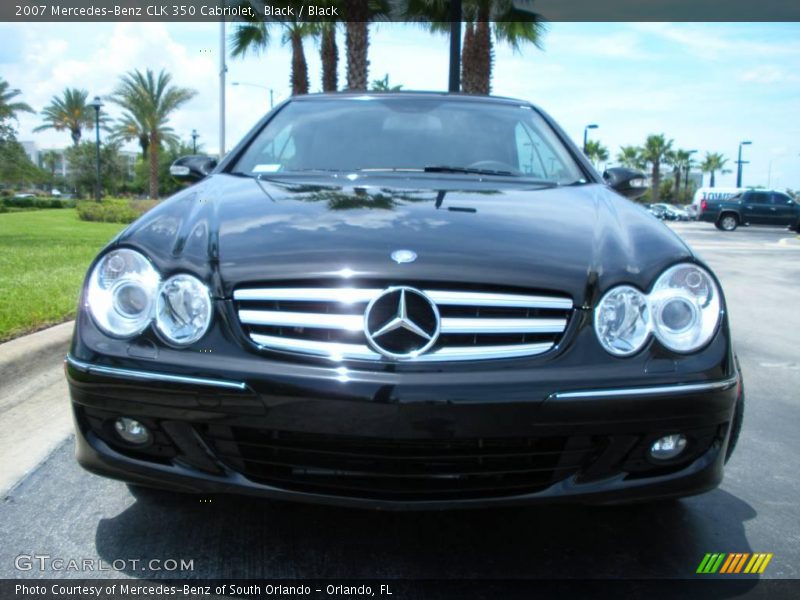 Black / Black 2007 Mercedes-Benz CLK 350 Cabriolet