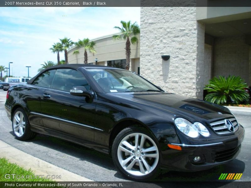 Black / Black 2007 Mercedes-Benz CLK 350 Cabriolet