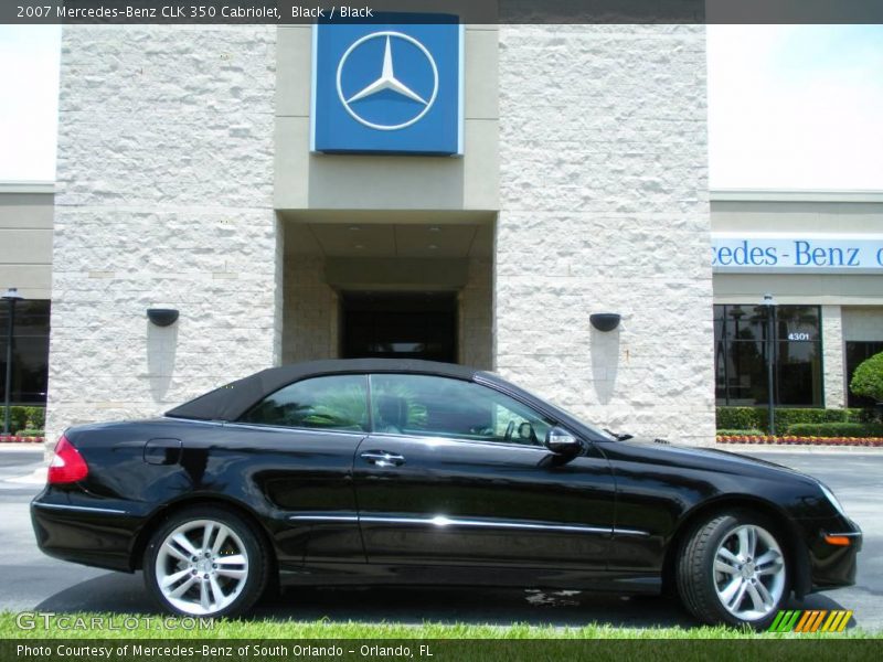 Black / Black 2007 Mercedes-Benz CLK 350 Cabriolet
