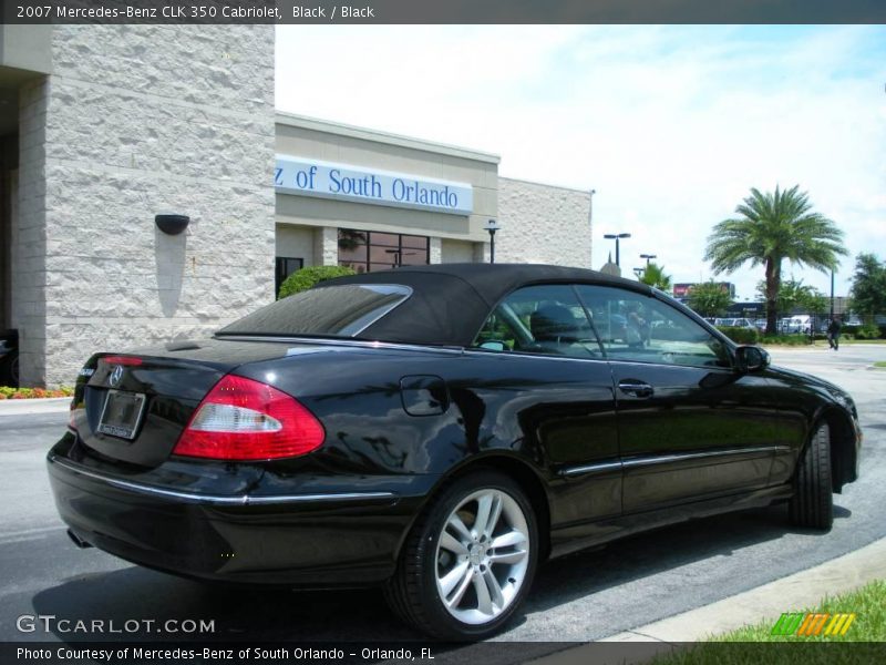 Black / Black 2007 Mercedes-Benz CLK 350 Cabriolet