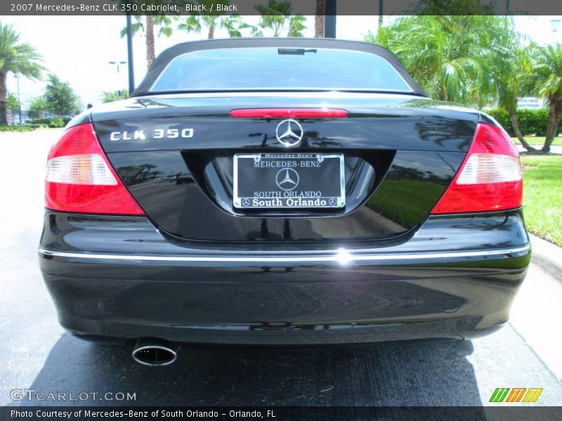 Black / Black 2007 Mercedes-Benz CLK 350 Cabriolet
