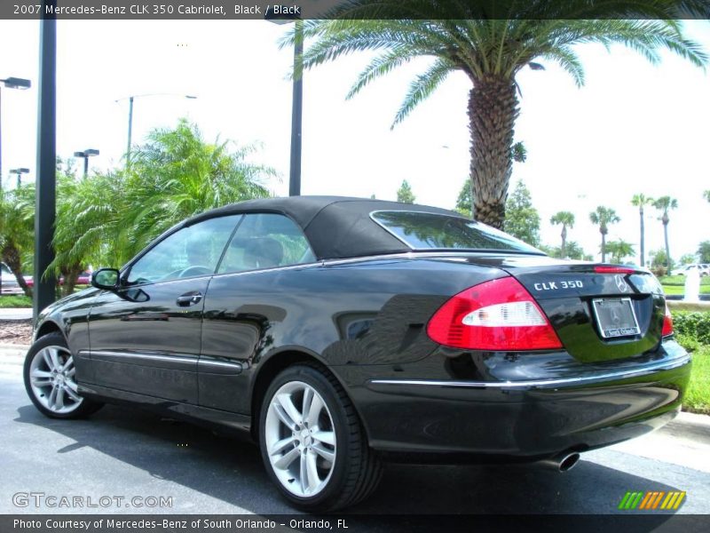 Black / Black 2007 Mercedes-Benz CLK 350 Cabriolet
