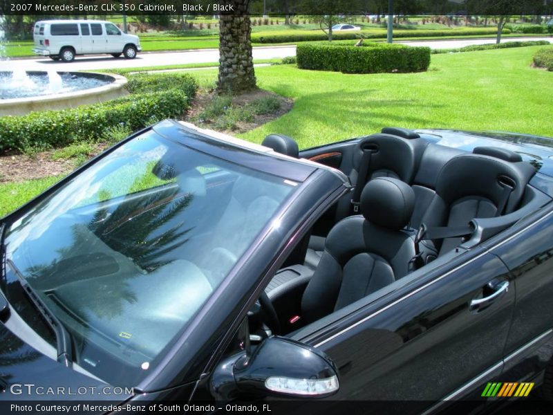 Black / Black 2007 Mercedes-Benz CLK 350 Cabriolet